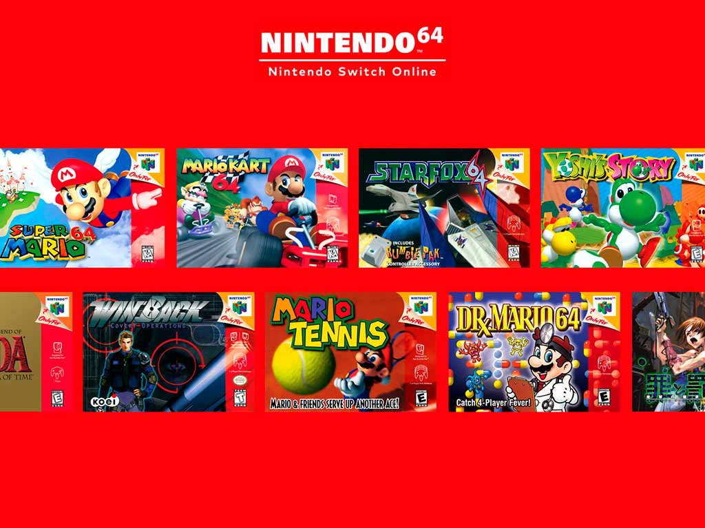 Juegos de Nintendo 64 para Switch Online