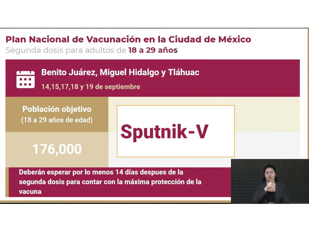 segundas dosis de sputnik para jóvenes de 18 años en cdmx