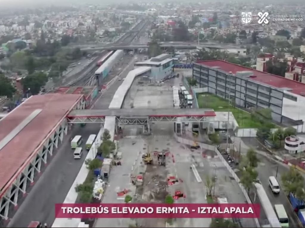 Trolebús Elevado Eje 8 Iztapalapa