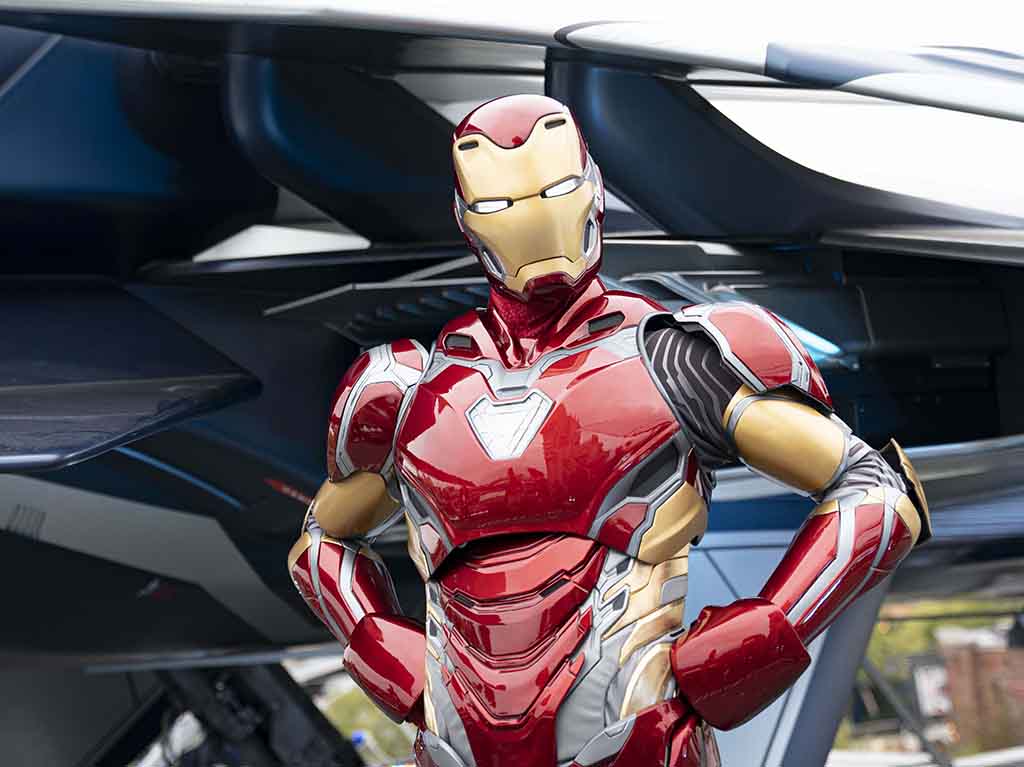 The Invincible Iron Mat at Avengers Campus
