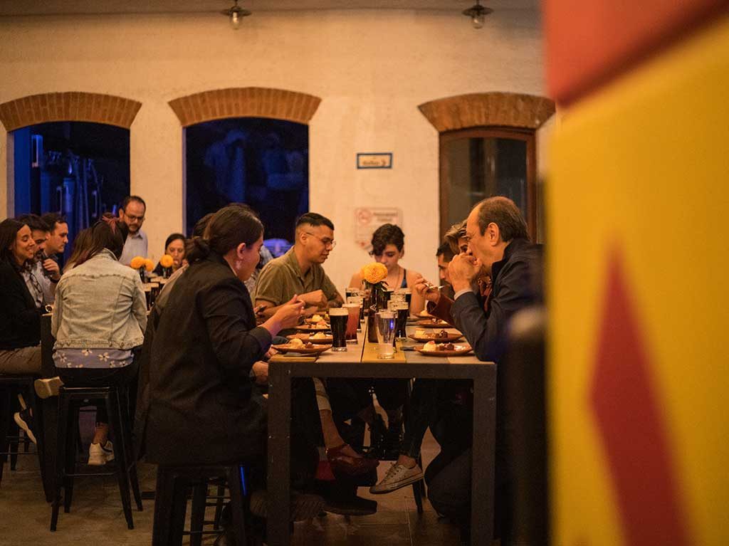 cena maridaje todos los santos en cru cru