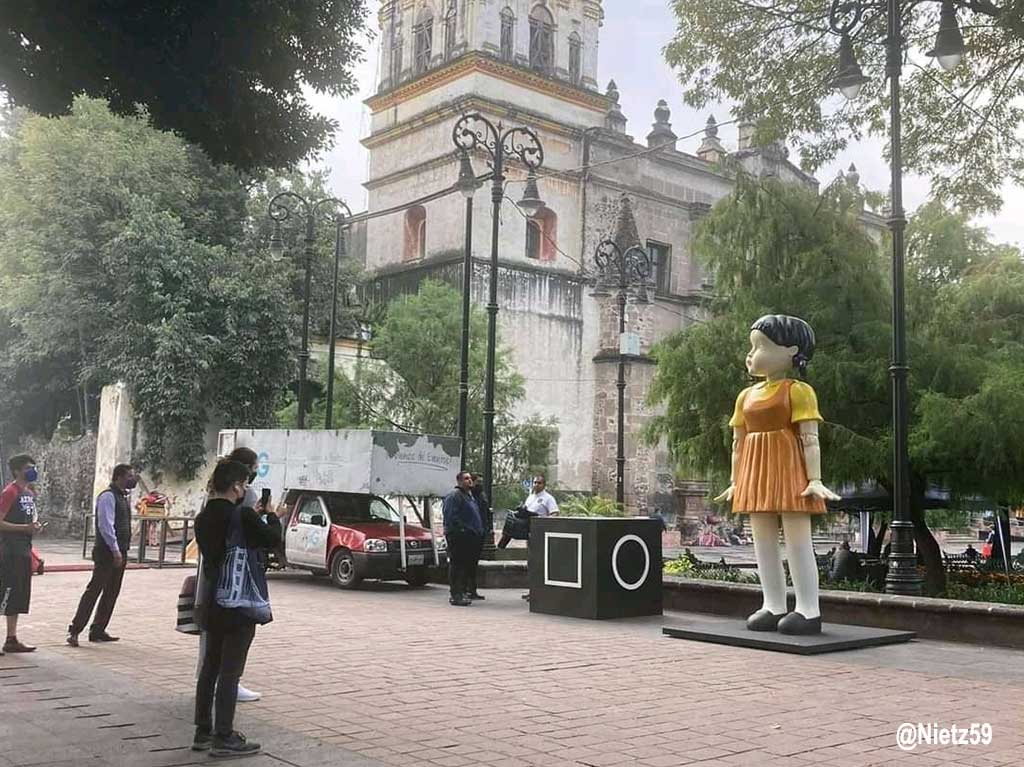 La Muñeca del Juego del Calamar está en Coyoacán