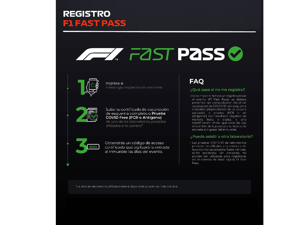 México GP 2021 Fast pass