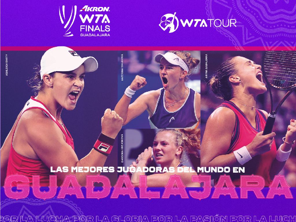 Las Akron WTA Finals llevarán lo mejor del tenis a Guadalajara
