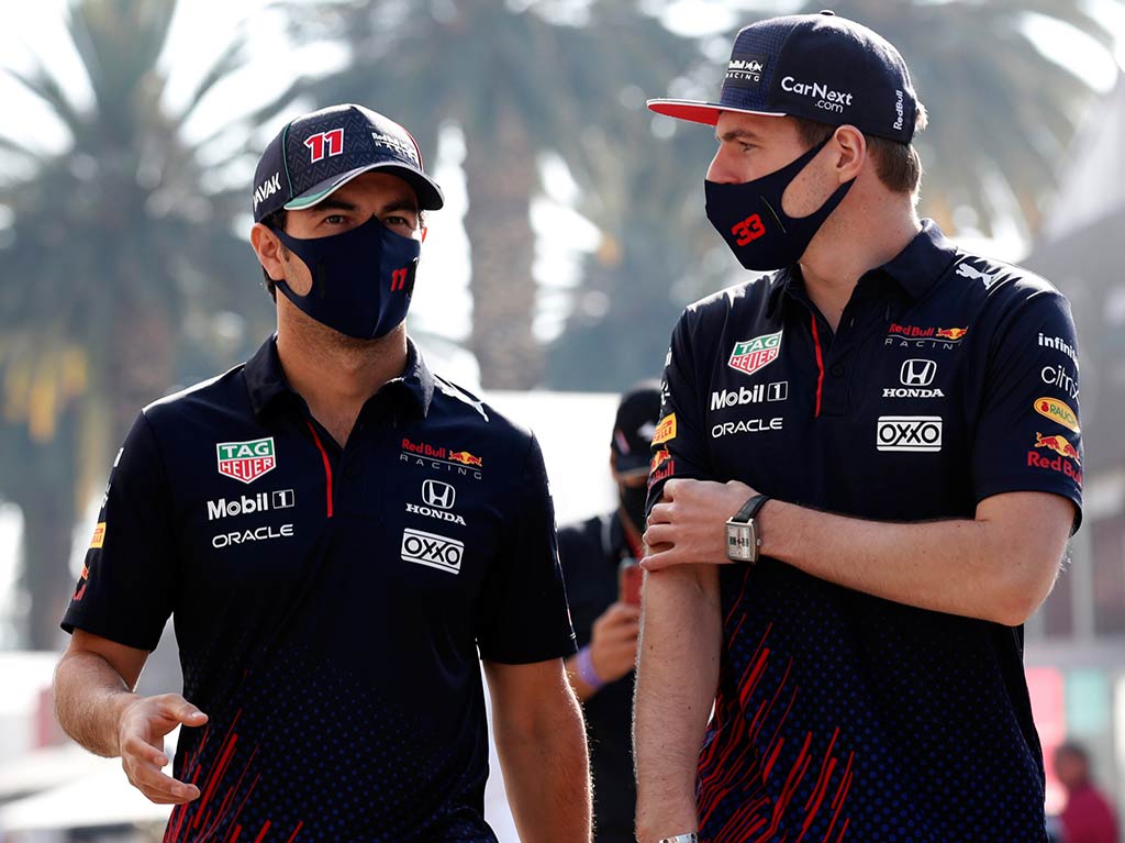 Checo Pérez y Max Verstappen