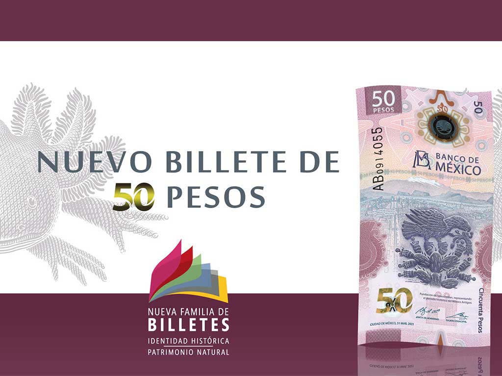 Elementos de seguridad del billete de $50