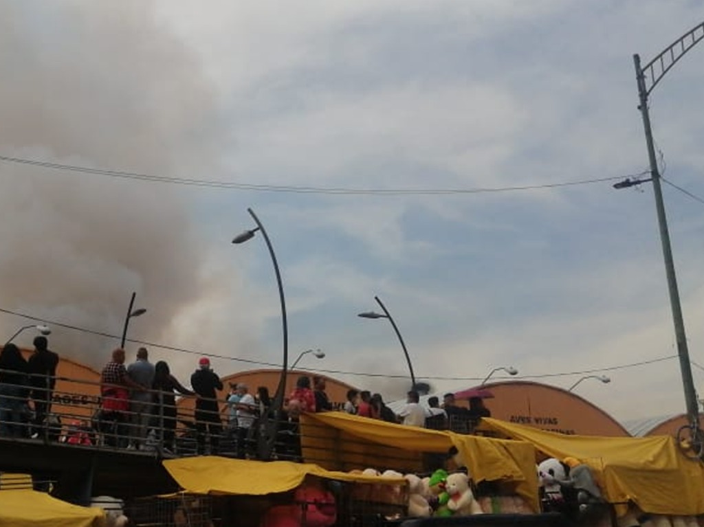 Incendio en el mercado de Sonora