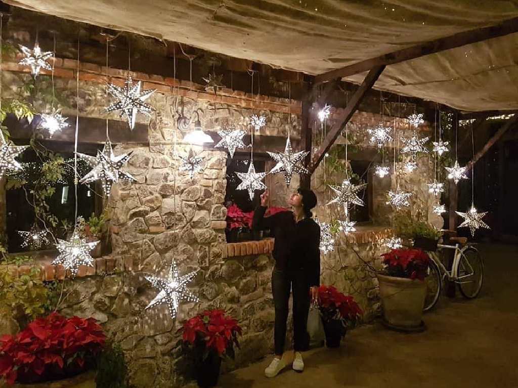 La navidad llegó a Val'Quirico estrellas