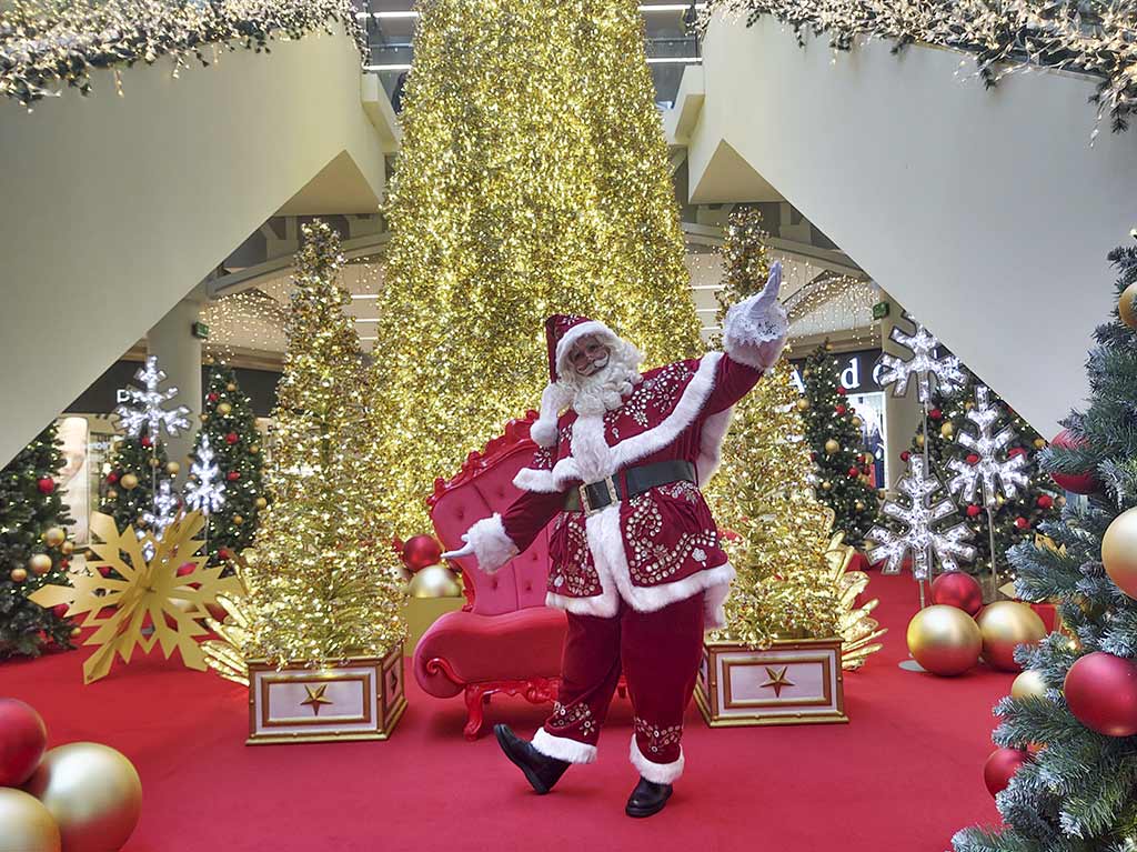 Santa Claus en los Centros Comerciales Galerías