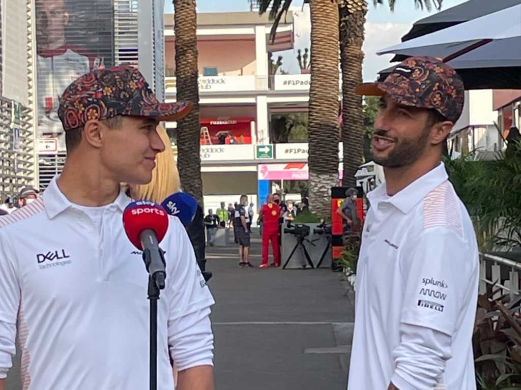 Lando Norris y Daniel Ricciardo. Foto: Alejandra Villegas