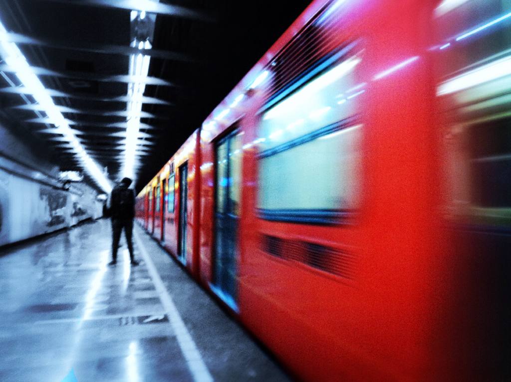 cierre de la Línea 1 del Metro andén 