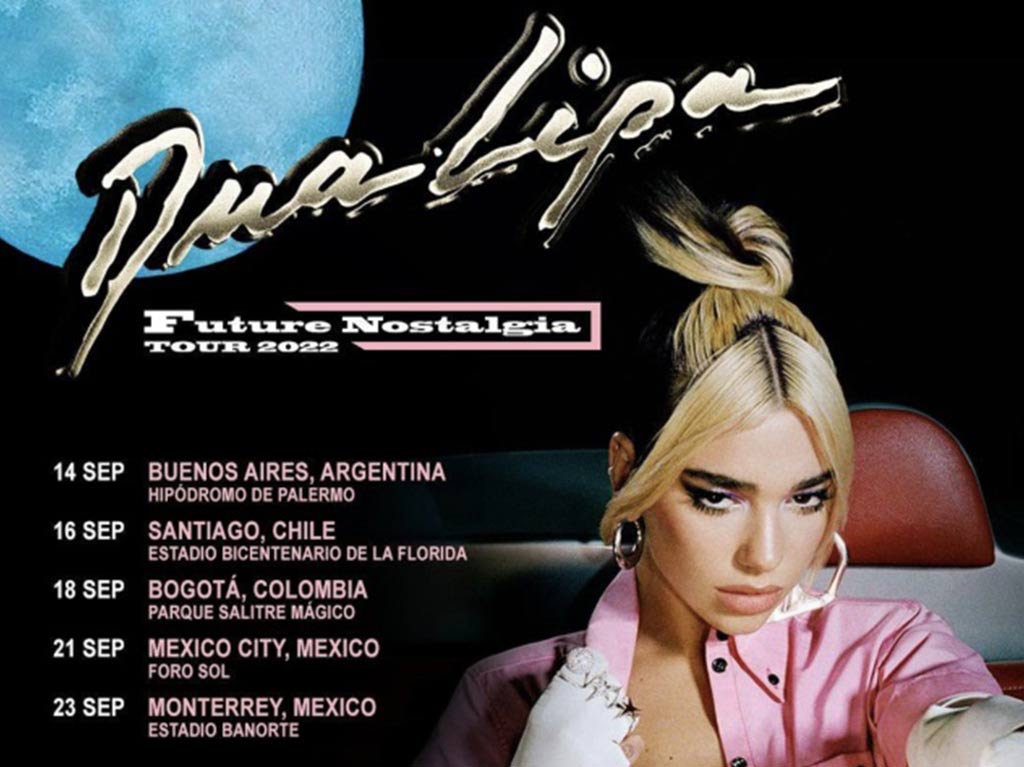 conciertos septiembre 2022 dua lipa