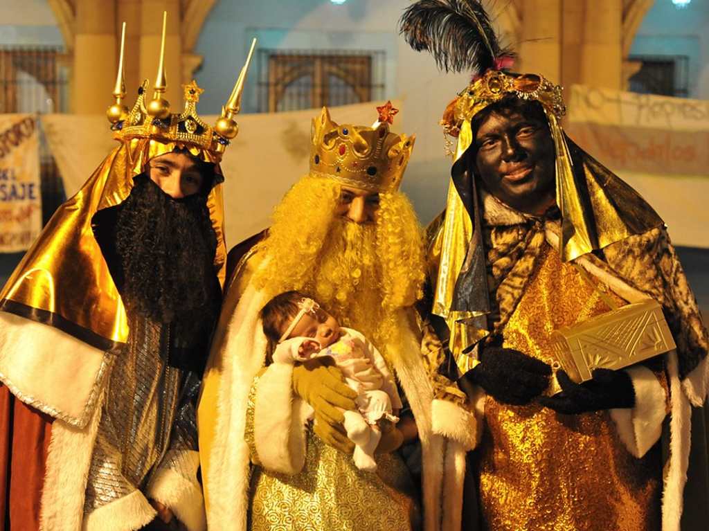 Los Reyes Magos se manifestaron en el Zócalo de CDMX