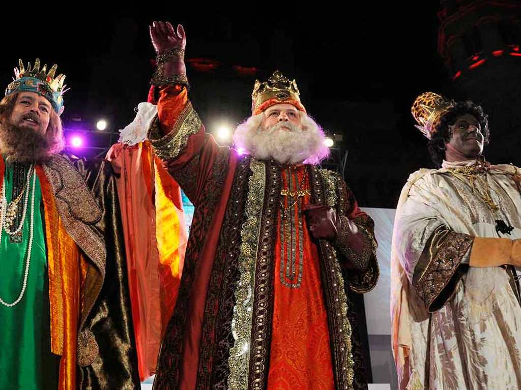 Los Reyes Magos se manifiestan en el Zócalo Melchor, Gaspar, Baltazar