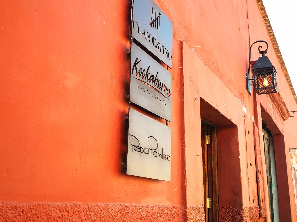 nuevo Hotel Clandestino en San Miguel de Allende entrada