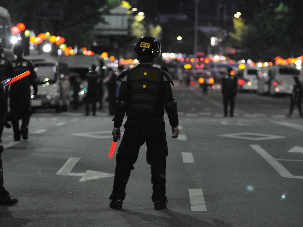 Desfile de Policias y bomberos 2021