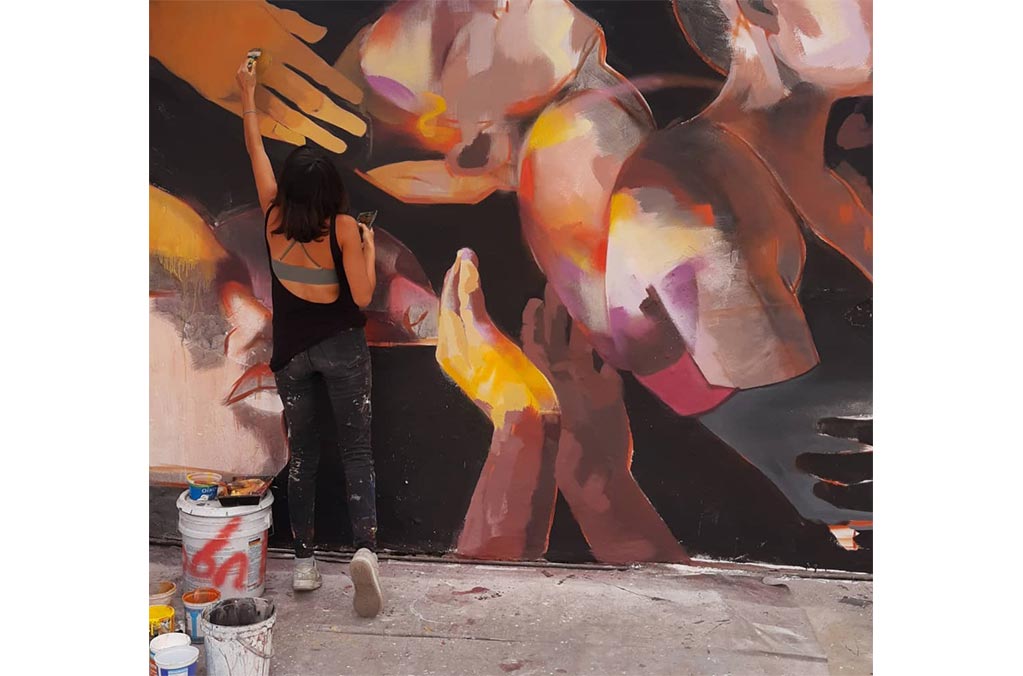 Cinco artistas urbanas y una colectiva tras los muros del Festival AURORA 0