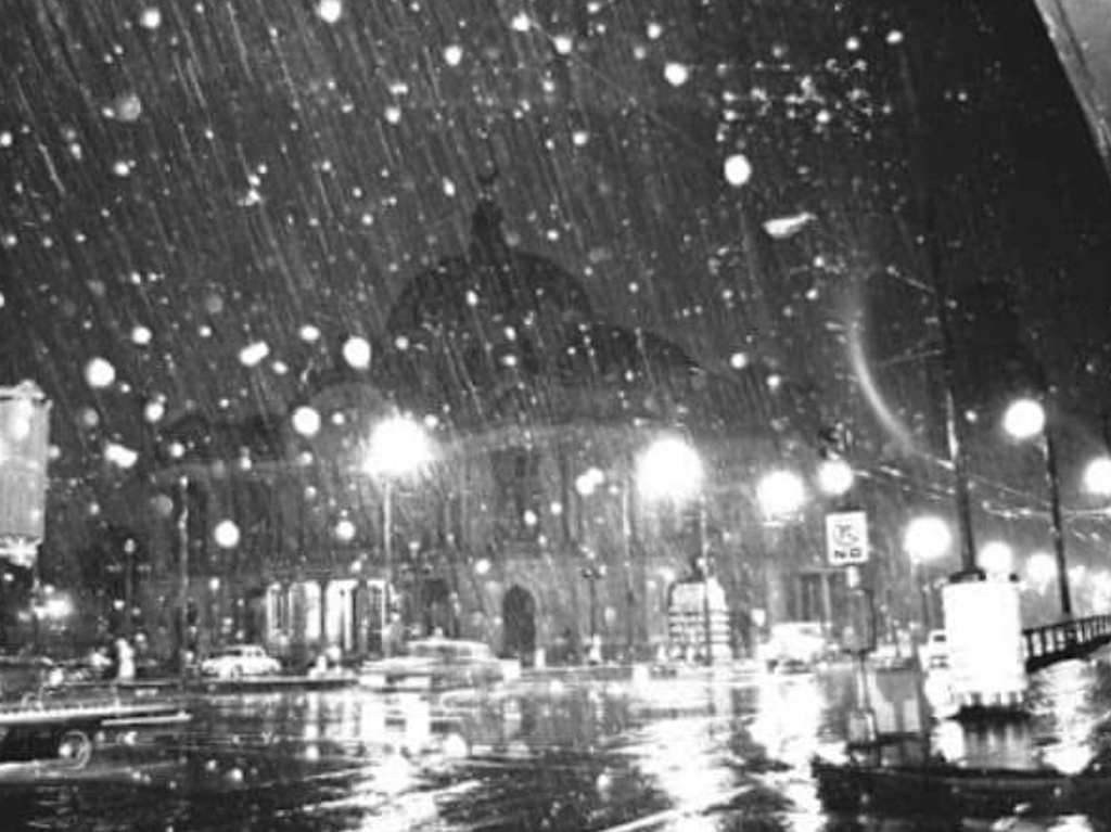 Hace 55 años nevó en la CDMX Bellas Artes
