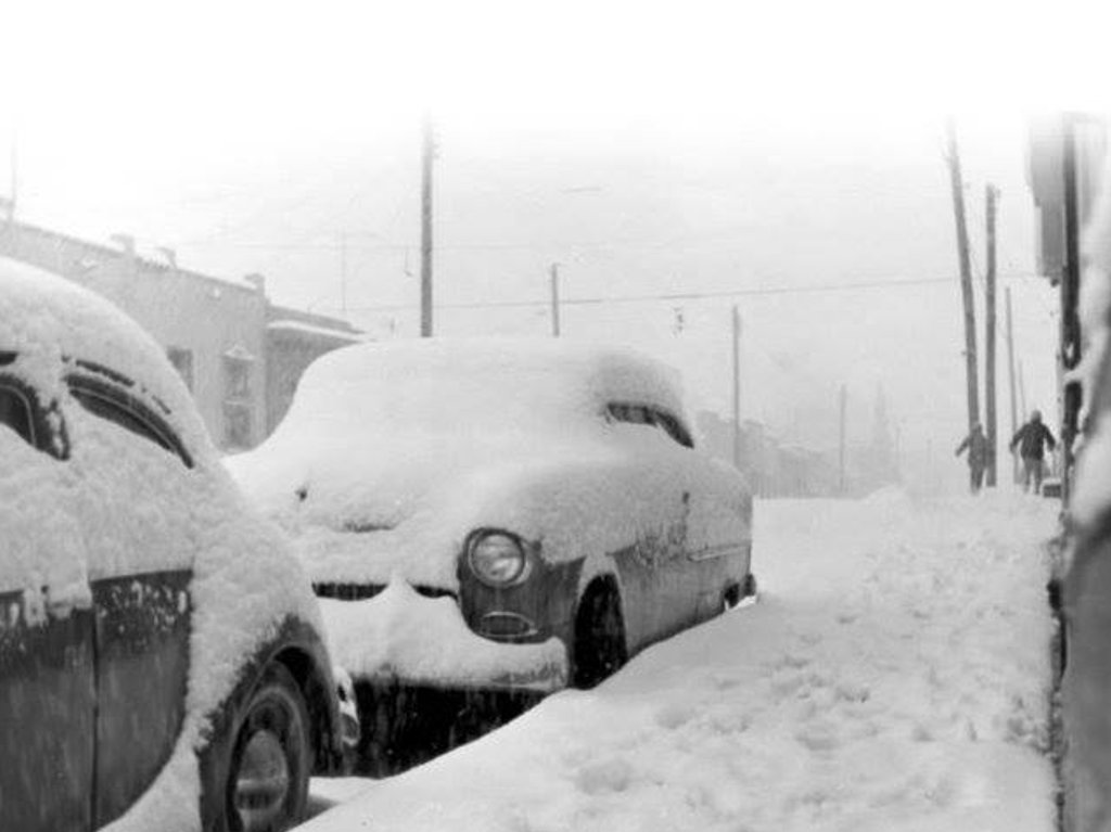 Hace 55 años nevó en la CDMX Calles