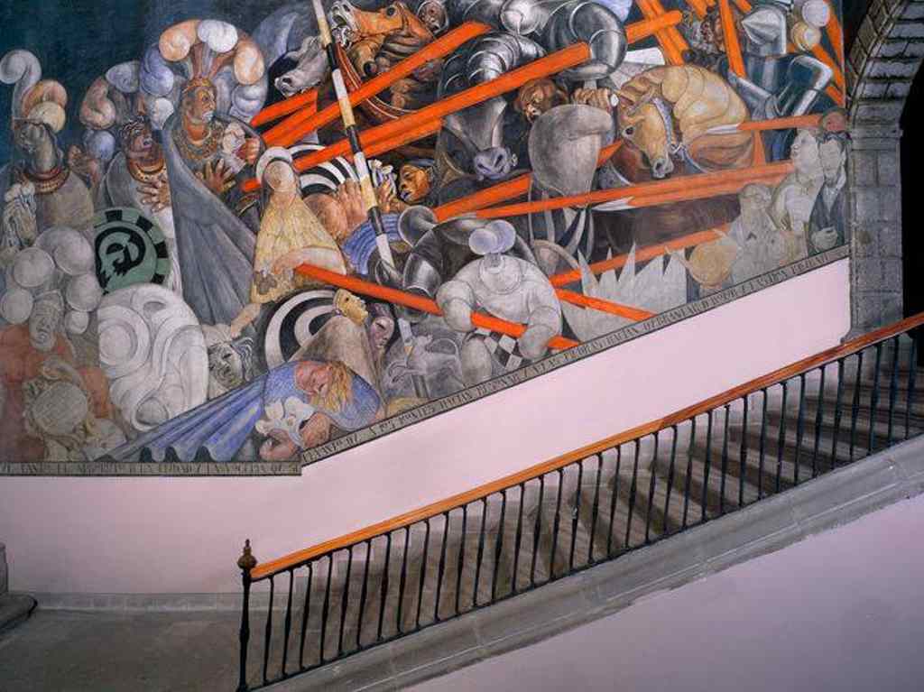 100 años de muralismo mexicano: conoce los más hermosos de CDMX Masacre en el Templo Mayor Charlot