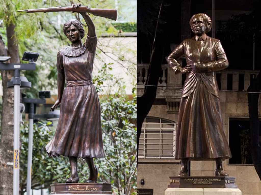 Paseo de las Heroínas suma cuatro estatuas de mujeres destacadas Carmen Serdán 