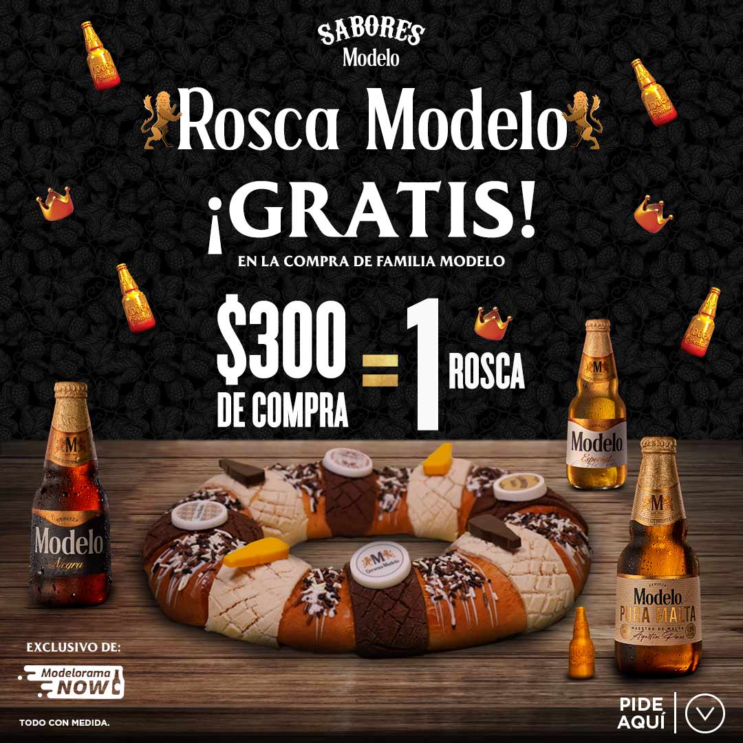 Prueba gratis! la deliciosa rosca de reyes hecha con Cerveza Modelo | Dónde  Ir