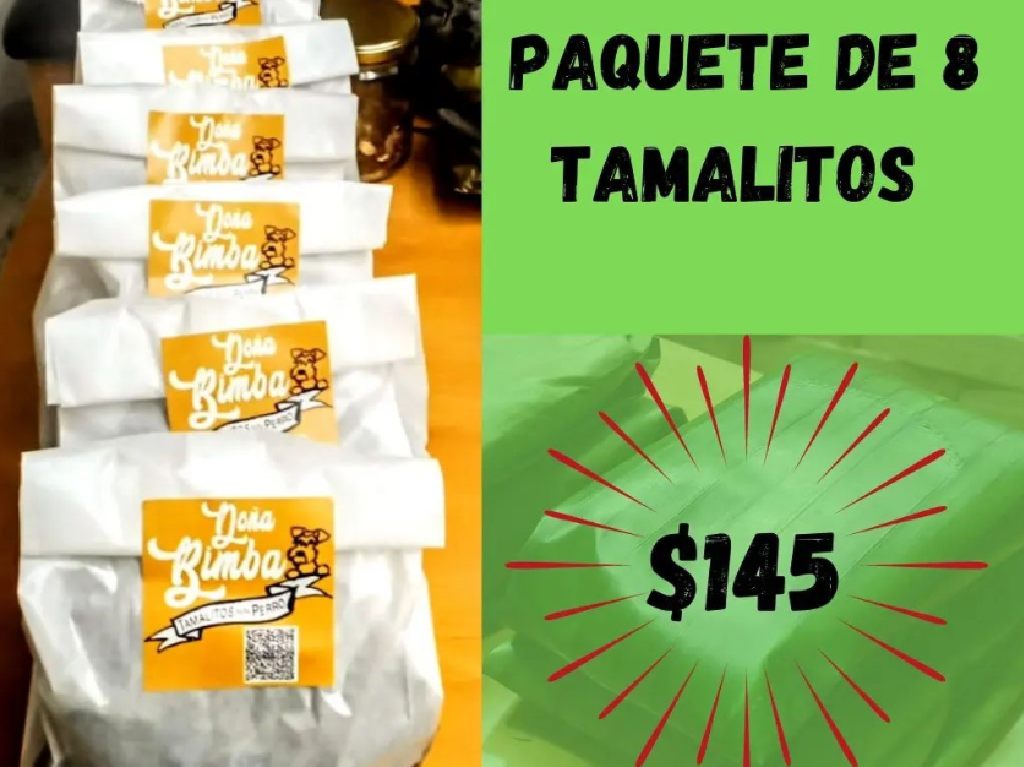 Tamales para perros en CDMX paquetes