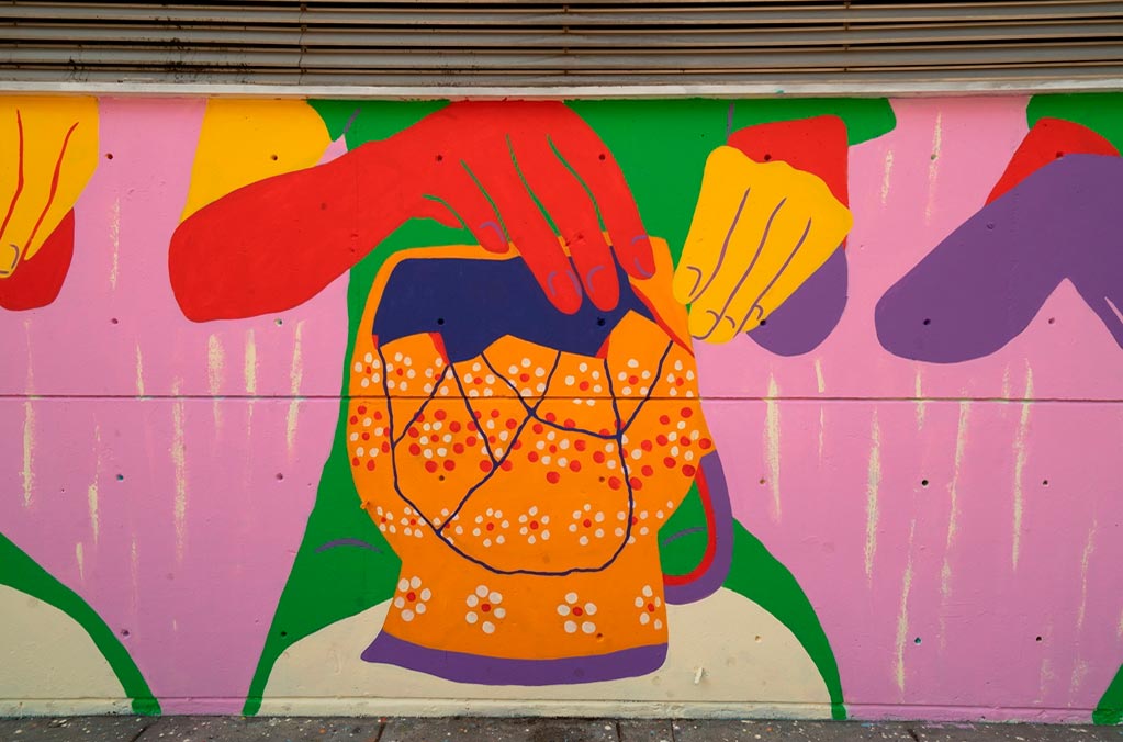 Cinco artistas urbanas y una colectiva tras los muros del Festival AURORA 1