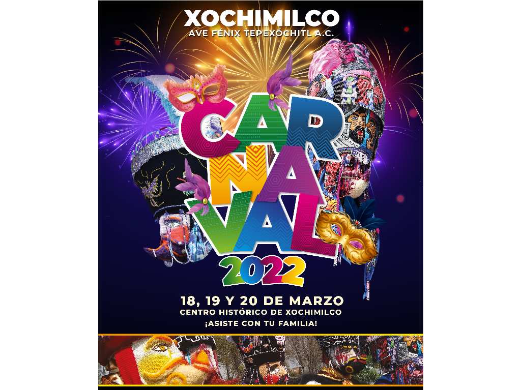 Carnaval de Xochimilco 2022 cartel