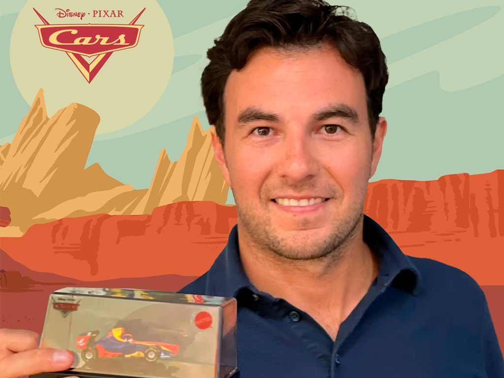 ¡Aguas Rayo McQueen! Checo Pérez se une al universo de Cars