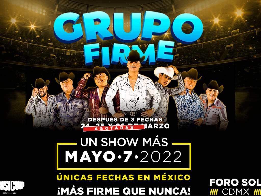 Cuarta fecha de Grupo Firme en el Foro Sol, conoce los precios