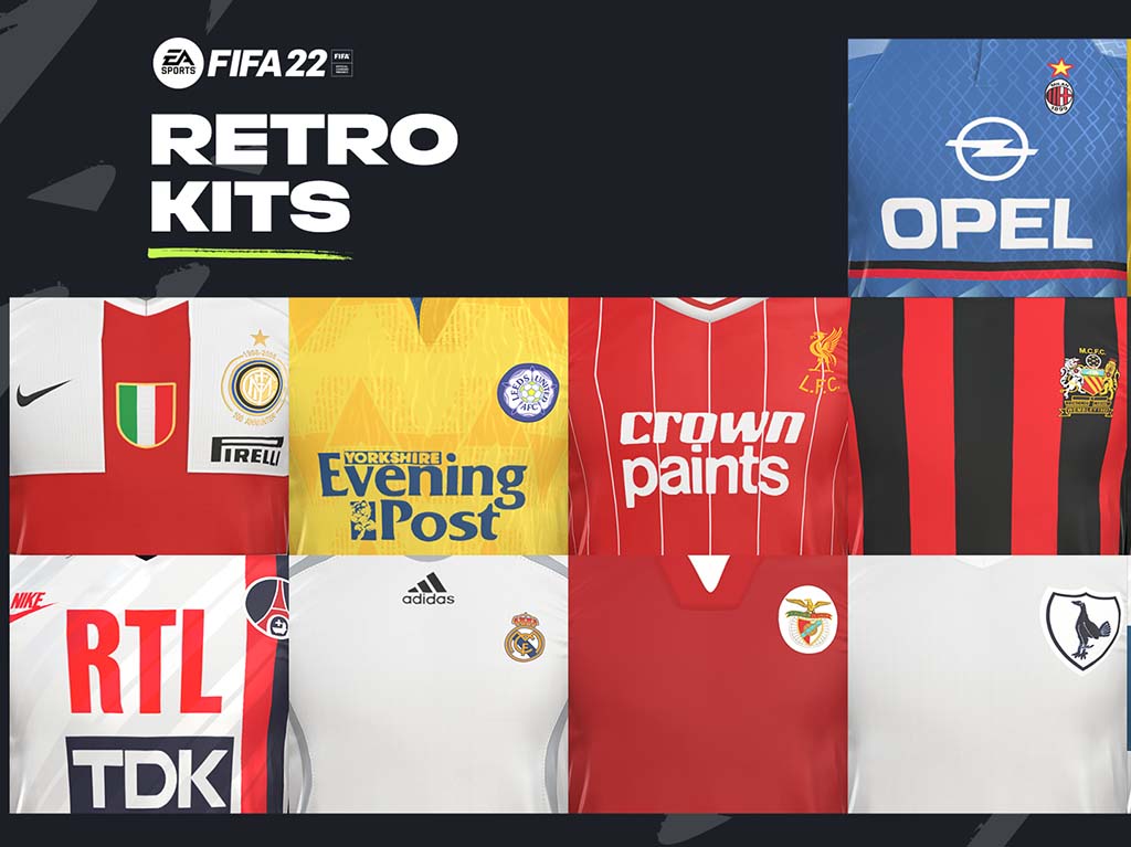FIFA 22 presenta kits retro del Real Madrid, Manchester City y Milan