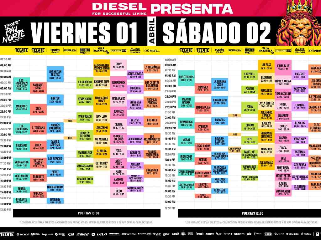 horarios-tecate-pal-norte-2022