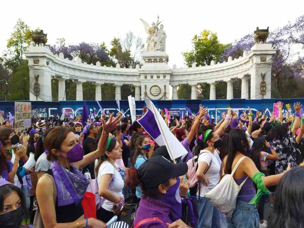 Marcha por el 8M 2022 en CDMX: recuento de acontecimientos Hemiciclo a Juárez