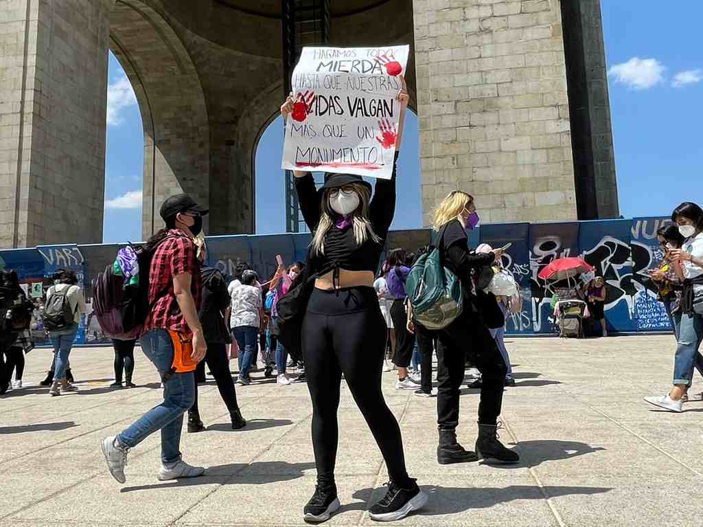 Marcha por el 8M 2022 en CDMX: recuento de acontecimientos Monumento a la Revolución