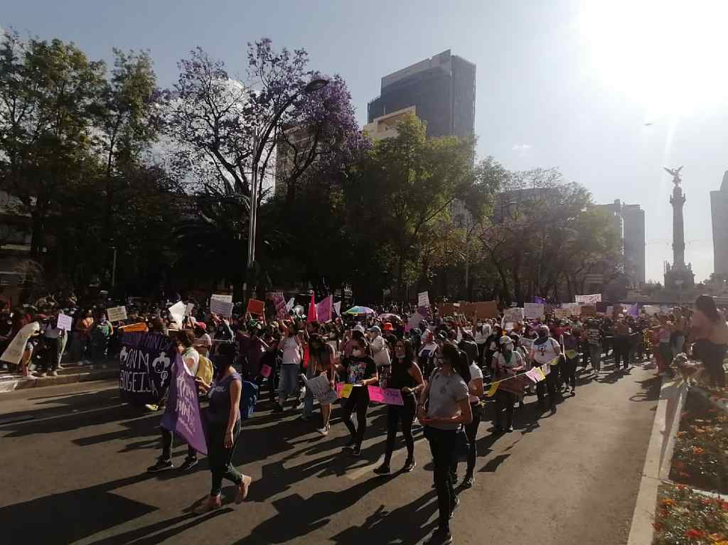 Marcha por el 8M 2022 en CDMX: recuento de acontecimientos Paseo de la Reforma