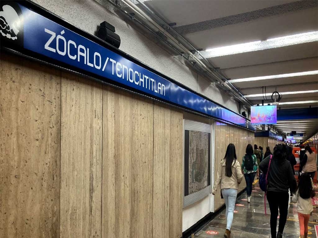 Cierran la estación Zócalo del metro de la CDMX, hasta nuevo aviso