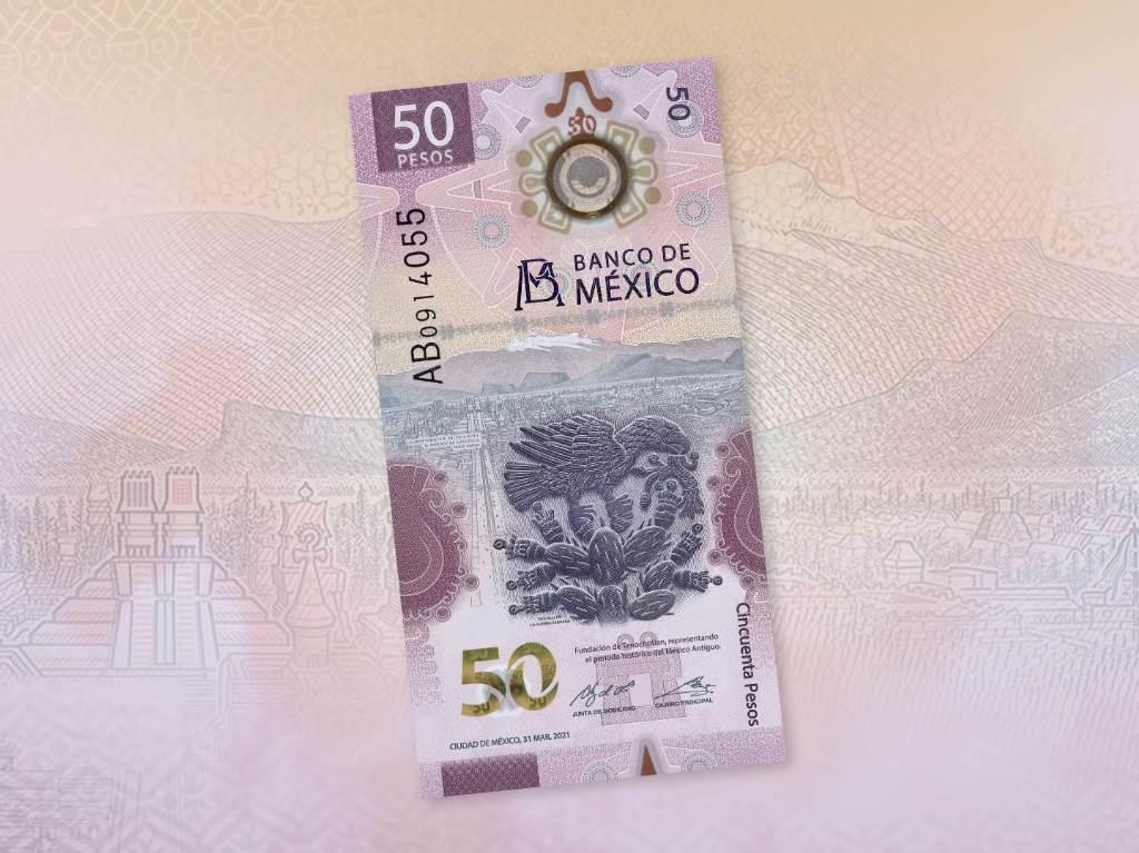 ¡Enhorabuena! Billete de cincuenta pesos gana premio internacional