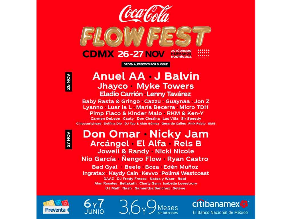 Cartel Coca Cola Flow Fest 2022