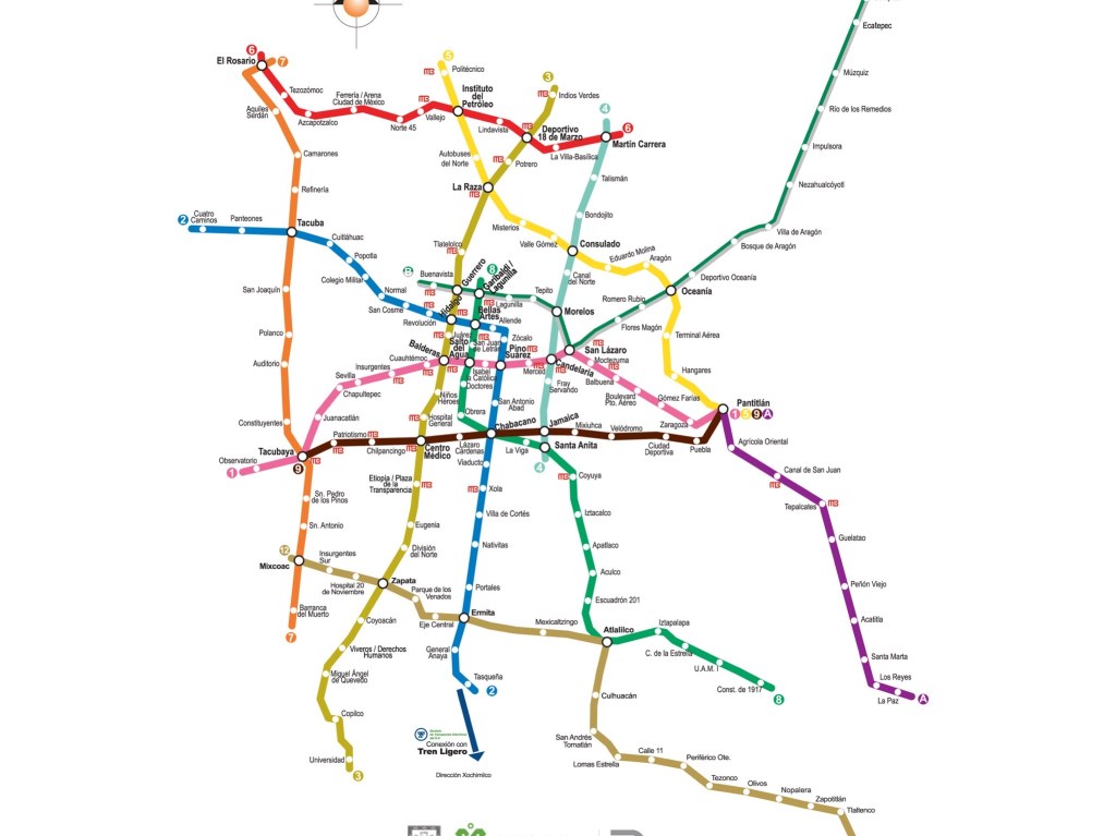 mapa-metro-cdmx-Plan maestro del metro 2030 | Dónde Ir