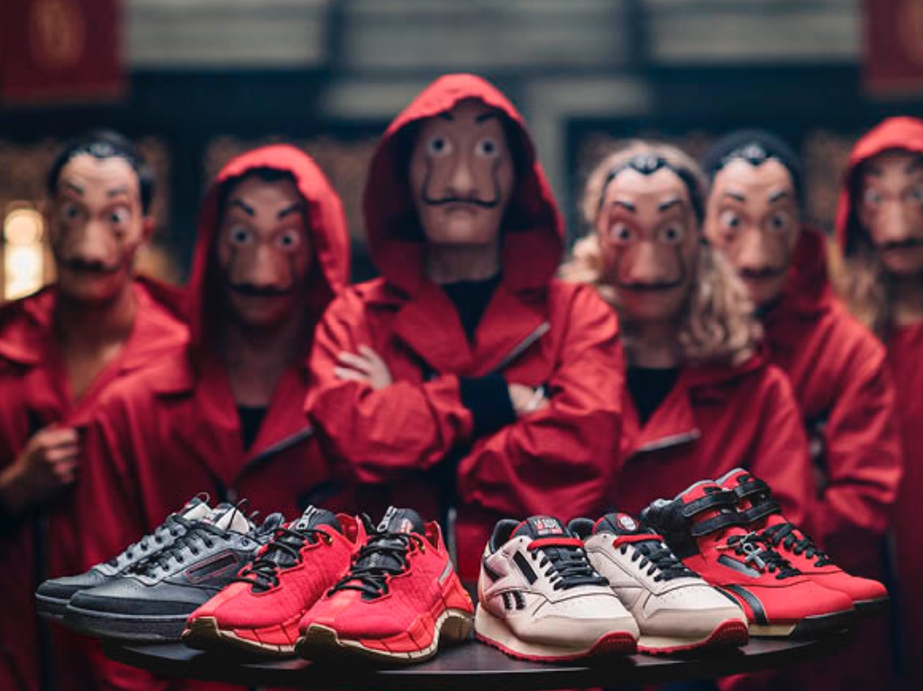 Reebok recuerda el éxito de La Casa de Papel con una nueva colección de sneakers
