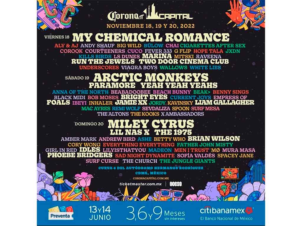 Cartel del Corona Capital 2022