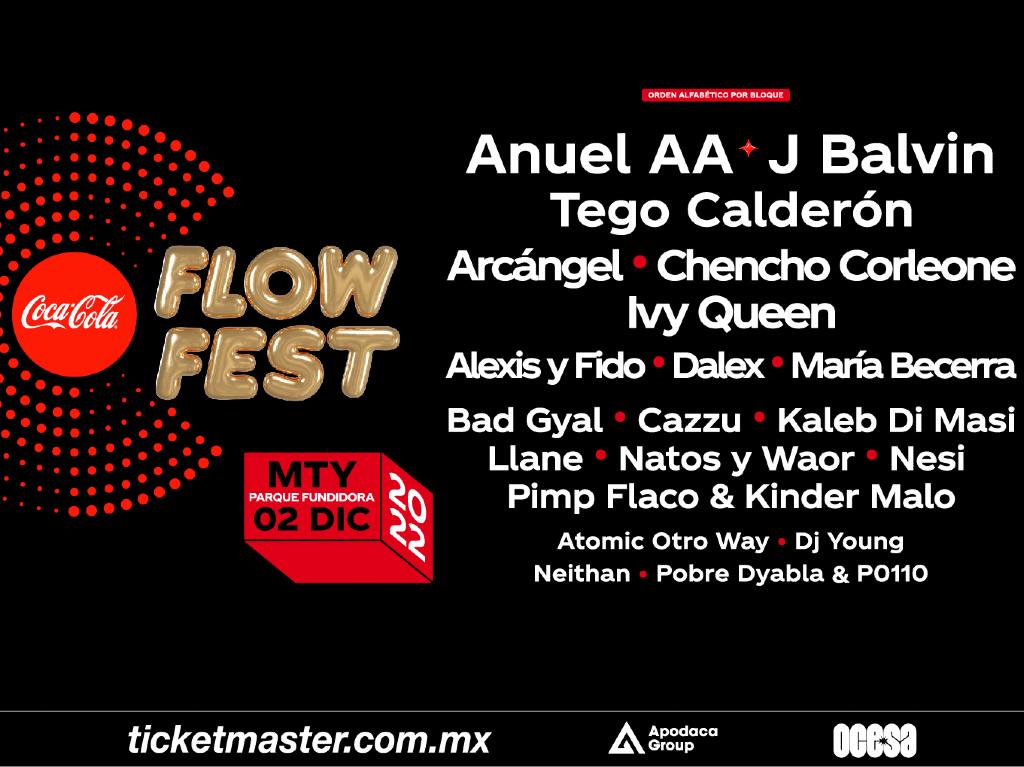 line up flow fest monterrey