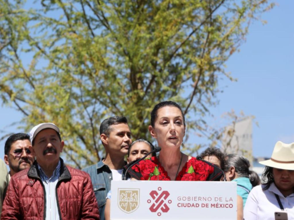 ¡Ya está el Ahuehuete en la ex Glorieta de la Palma! Le dan bienvenida