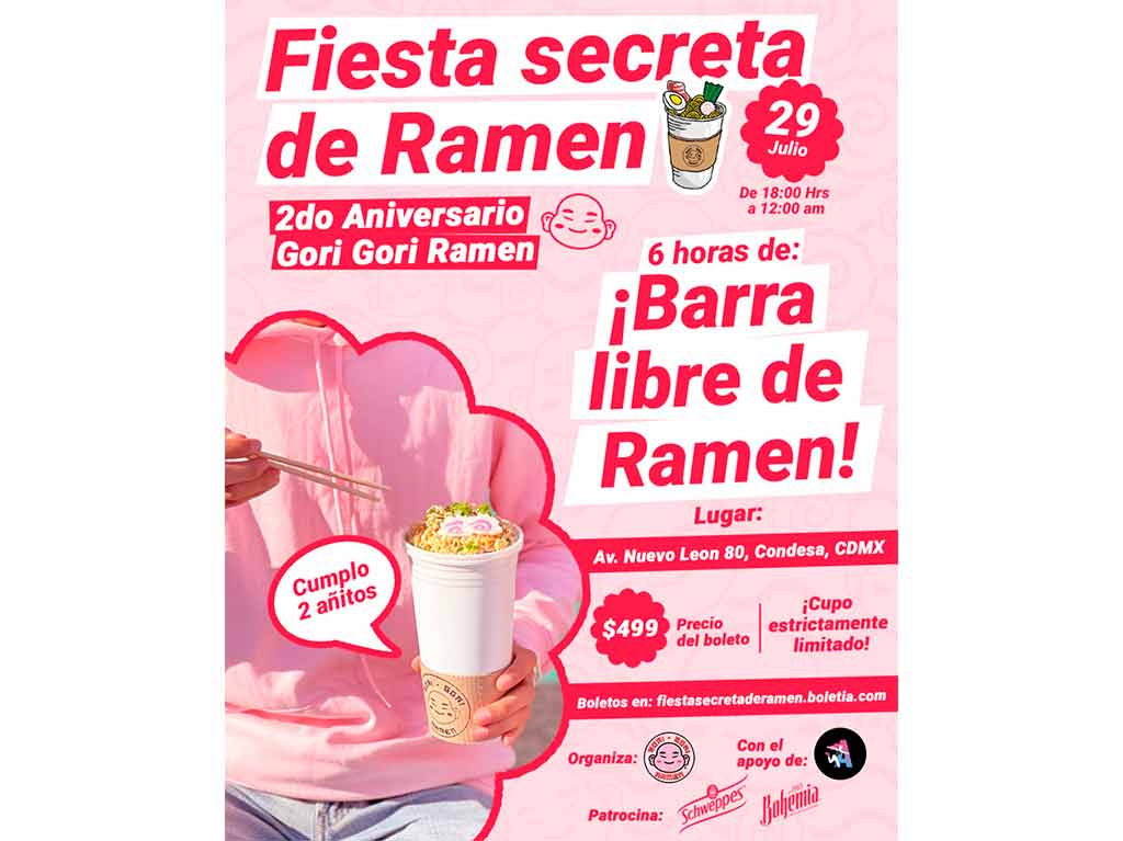 Fiesta secreta de ramen de Gori Gori Ramen