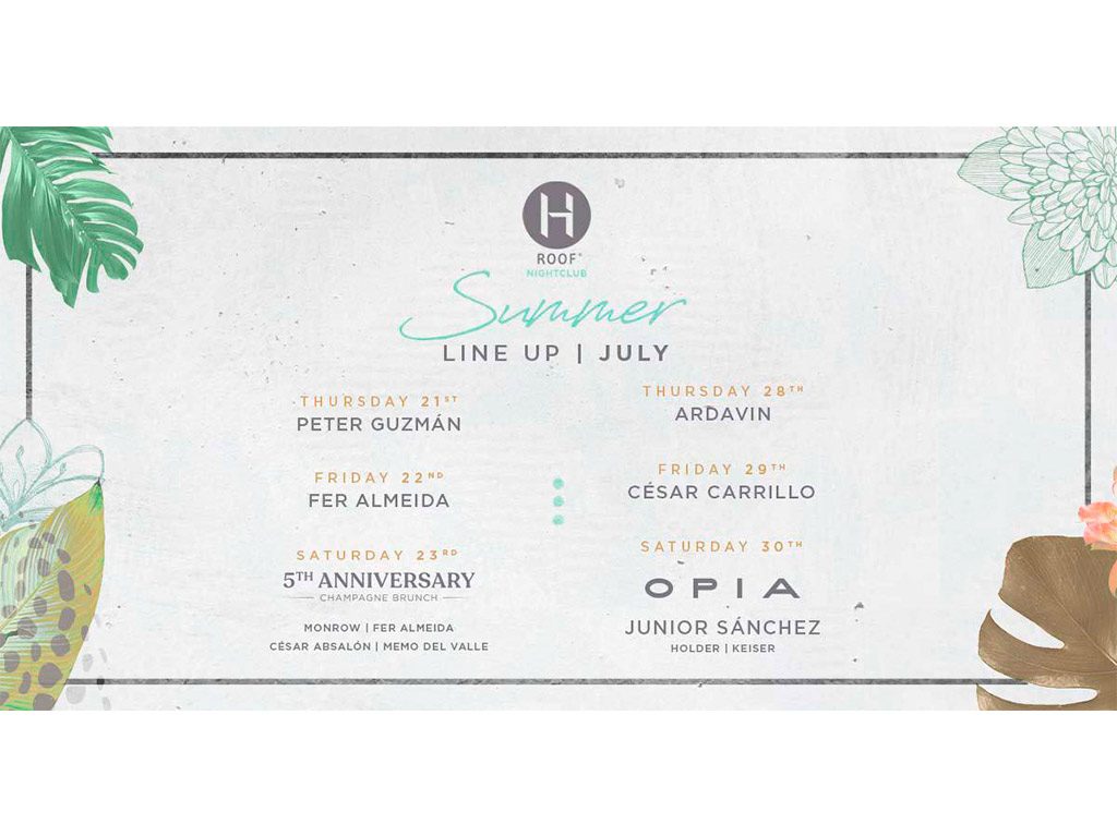 Fiesta desde el JUEVES en HROOF