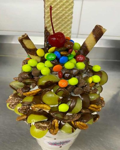 Postre con pastel