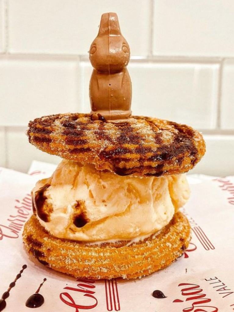 Churros con helado en CDMX 