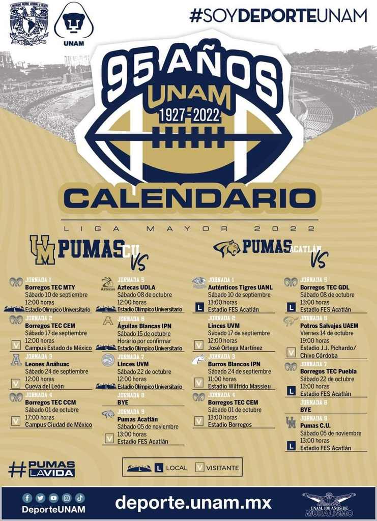 futbol-americano-liga-mayor-pumas-cu-acatlan-calendario-