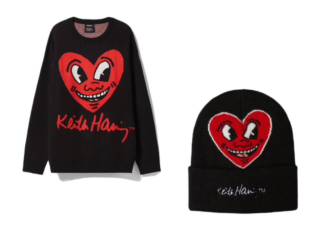 Keith Haring by Bershka: el famoso corazón sonriente aparece en una colección de apparel